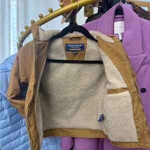 Bass Creek Workwear Sherpa-Lined Jacket in Brown